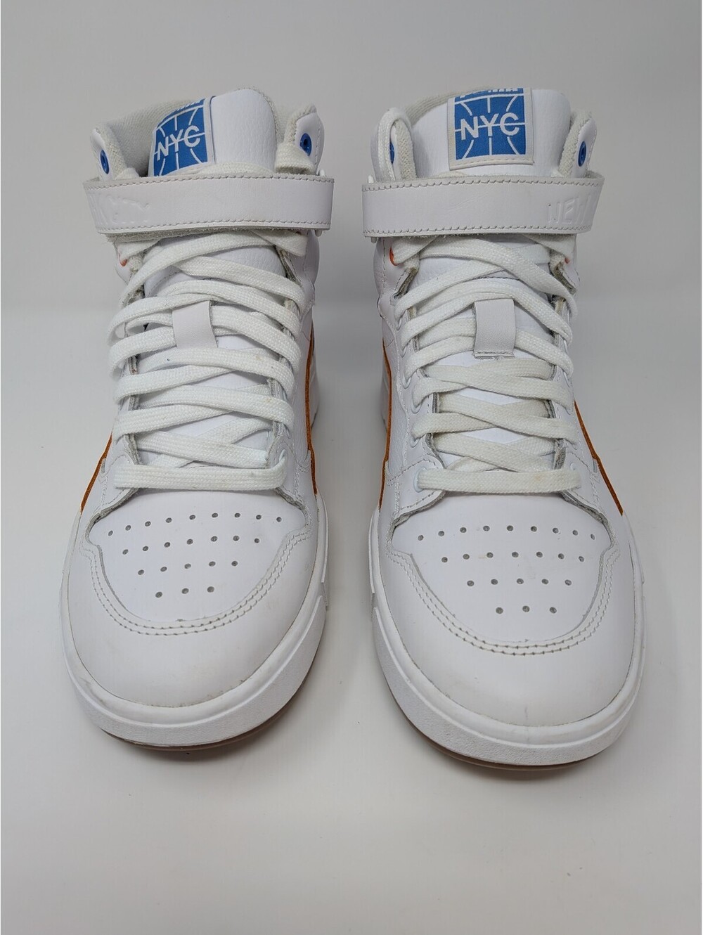 PUMA Ralph Sampson Mid NYC Men's Size 8 374391-01 White Blue Orange NO INSOLE